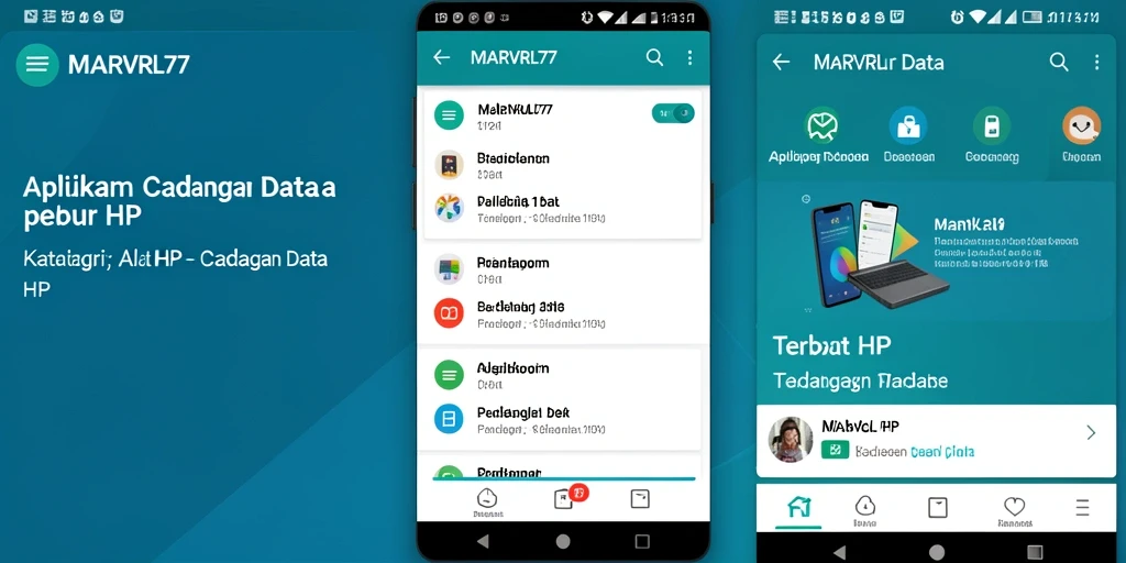 Antarmuka intuitif <strong>MARVRL77</strong> yang memudahkan proses cadangan data.