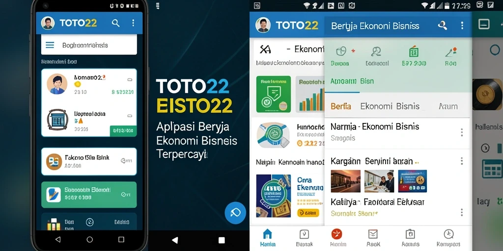 Tampilan antarmuka aplikasi TOTO22 yang informatif dan menarik.